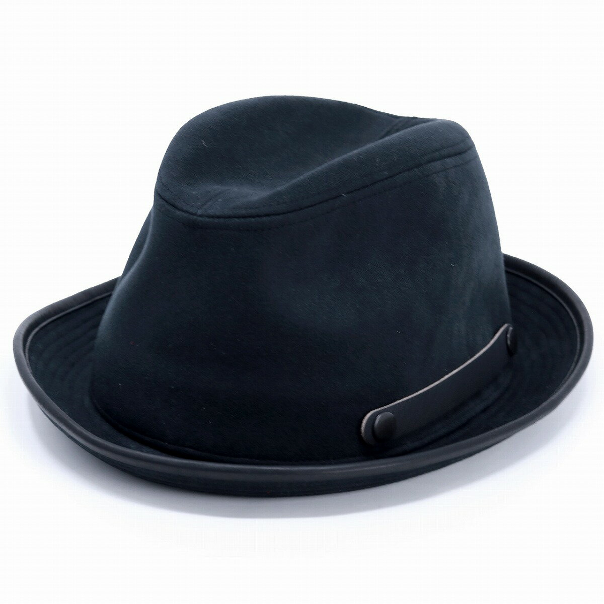 希少品✨ グッチ 帽子 ハット スエード ロゴ刻印 牛革 カーキー - 帽子